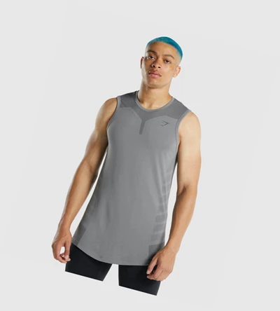 Gymshark 315 Miesten Hihaton Paita Harmaat | FKXSHY294