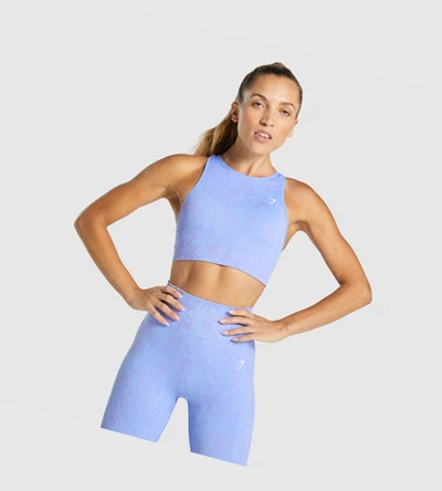 Gymshark Adapt Animal Seamless Naisten Urheiluliivit Vaaleansininen | ILKHJY492