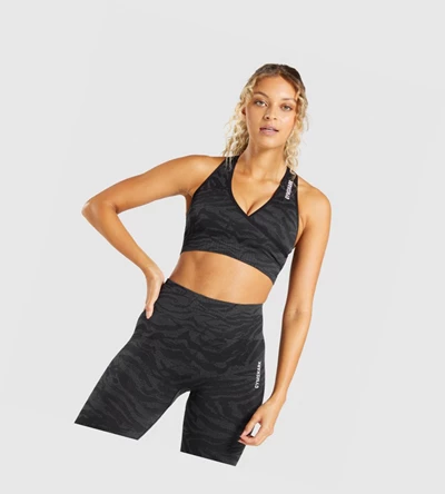 Gymshark Adapt Animal Seamless Naisten Urheiluliivit Mustat | NUSCRA045