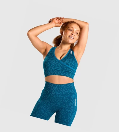 Gymshark Adapt Animal Seamless Naisten Urheiluliivit Turkoosi | UTYVCM820