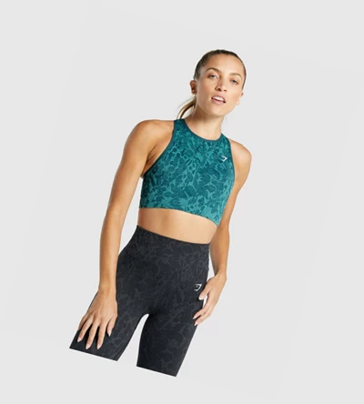 Gymshark Adapt Animal Seamless Naisten Urheiluliivit Turkoosi | VANEIF714