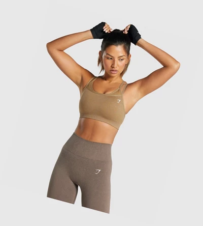 Gymshark Adapt Fleck Seamless Naisten Urheiluliivit Vaaleanruskea | FDRXWP528
