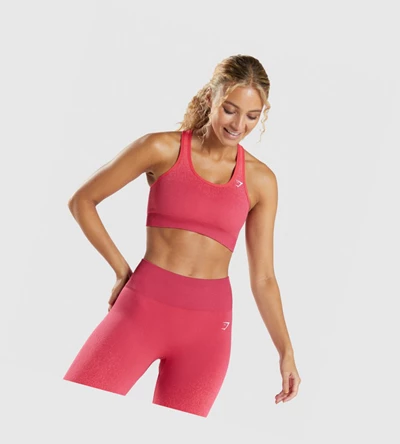 Gymshark Adapt Ombre Seamless Naisten Urheiluliivit Pinkki Punainen | EMOPTI065