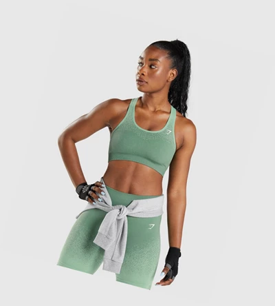 Gymshark Adapt Ombre Seamless Naisten Urheiluliivit Vihreä Vaaleanvihreä | UHYOVB608