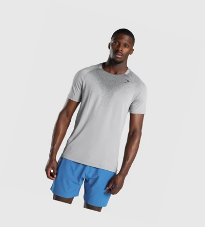 Gymshark Apex Contrast Seamless Miesten T Paidat Harmaat | BYMVEQ250