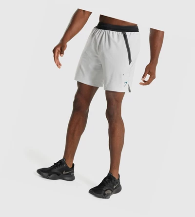 Gymshark Apex Perform Miesten Shortsit Vaaleanharmaat | QUNWMO623