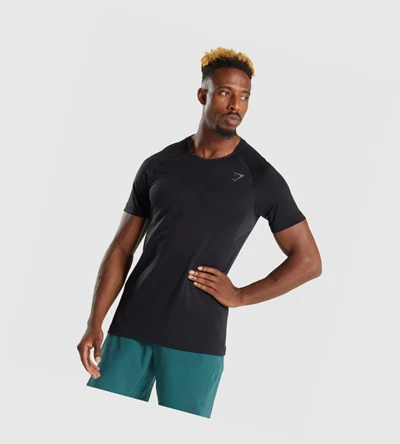 Gymshark Apex Perform Miesten T Paidat Mustat | KJPEOF296