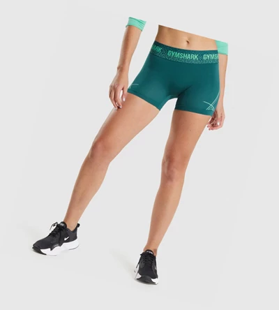 Gymshark Apex Seamless Low Rise Naisten Shortsit Turkoosi | JQRHTG952