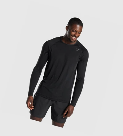 Gymshark Apex Seamless Miesten T Paidat Mustat | VRDUYM834