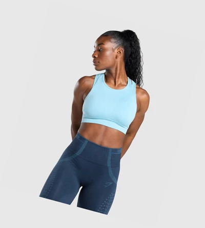 Gymshark Apex Seamless Naisten Urheiluliivit Vaaleansininen | AKJIDW354