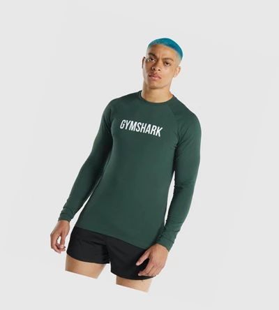 Gymshark Apollo Miesten T Paidat Tummanvihreä | ROFWNU685