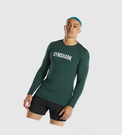 Gymshark Apollo Miesten T Paidat Tummanvihreä | ZFVNHL816