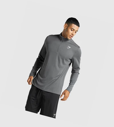 Gymshark Arrival 1/4 Zip Miesten Vaatteet Harmaat | UEFOBI841
