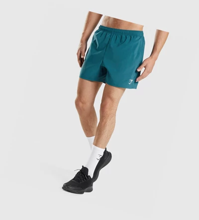 Gymshark Arrival 5" Miesten Shortsit Turkoosi | JSUAOM258