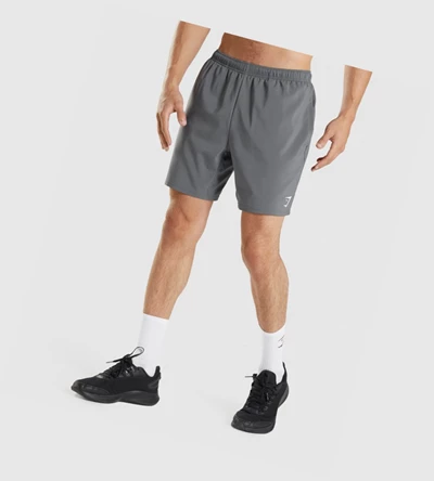 Gymshark Arrival 7" Miesten Shortsit Harmaat | KRPLXQ597