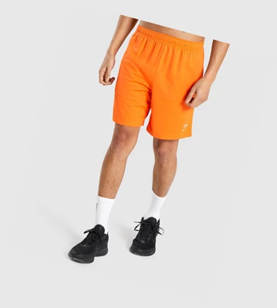 Gymshark Arrival Knitted Miesten Shortsit Oranssi | ZNQEIY085