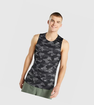 Gymshark Arrival Miesten Hihaton Paita Harmaat | IYTULW041
