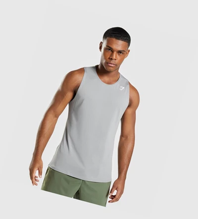 Gymshark Arrival Miesten Hihaton Paita Harmaat | OQWUYE268
