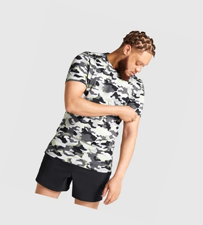 Gymshark Arrival Miesten T Paidat Mustat Vihreä Camo | CHEYKN329