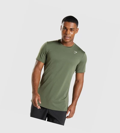 Gymshark Arrival Miesten T Paidat Oliivinvihreä | IFCDBY257