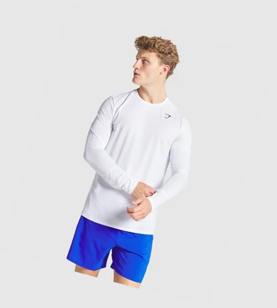Gymshark Arrival Miesten T Paidat Valkoinen | RBYWIK012