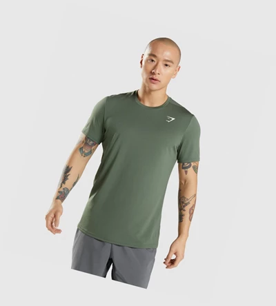Gymshark Arrival Miesten T Paidat Vihreä | EISYUB385