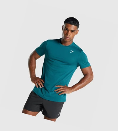 Gymshark Arrival Regular Fit Miesten T Paidat Turkoosi | BJXFCZ567