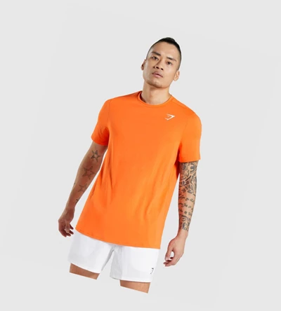 Gymshark Arrival Regular Fit Miesten T Paidat Oranssi | VFNIUT890