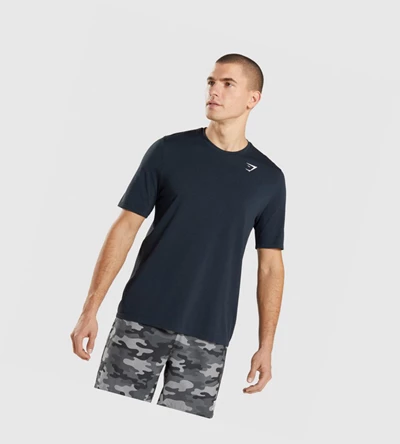 Gymshark Arrival Seamless Miesten T Paidat Laivastonsininen | HAJVBK690