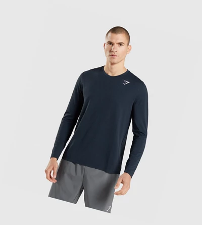 Gymshark Arrival Seamless Miesten T Paidat Laivastonsininen | QYEGWK350