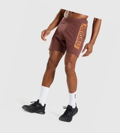 Gymshark Bold Miesten Shortsit Pinkki Ruskea | MSROHB287