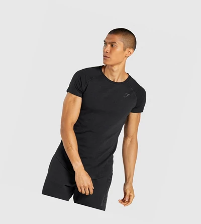 Gymshark Bold Miesten T Paidat Mustat | LKDZGI740