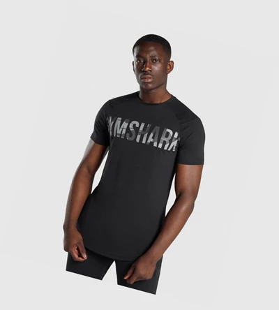 Gymshark Bold Miesten T Paidat Mustat Camo | GARFXN082