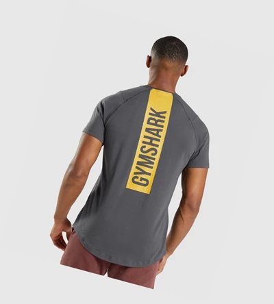 Gymshark Bold Miesten T Paidat Mustat Harmaat | AXTCLN935