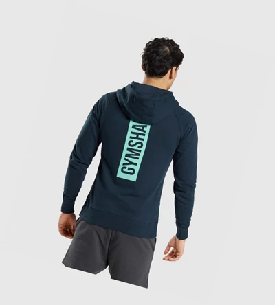 Gymshark Bold Miesten Vaatteet Laivastonsininen | VLMTEI938