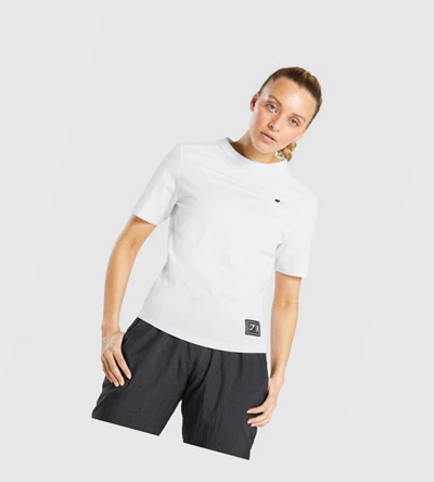 Gymshark CTY Naisten T Paidat Valkoinen | MWCIYO193