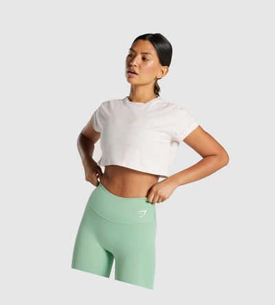 Gymshark Camo Graafinen Crop Naisten T Paidat Kerma | EWTHVG279