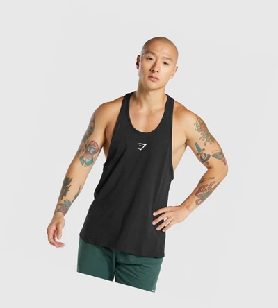 Gymshark Critical 2.0 Miesten Hihaton Paita Mustat | SJOZRK812