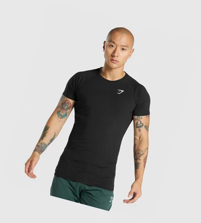 Gymshark Critical 2.0 Miesten T Paidat Mustat | NRGBQV154
