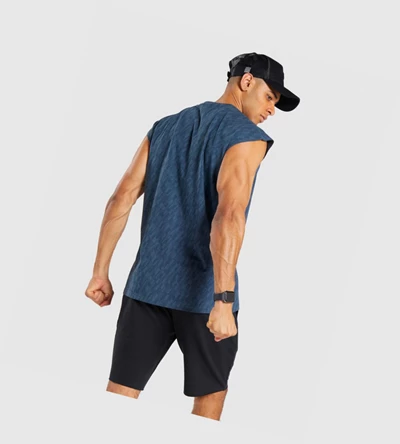 Gymshark Critical Cut Off Hihattomat Miesten T Paidat Turkoosi | YXHIEC869