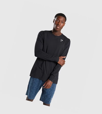 Gymshark Critical Miesten T Paidat Mustat | MJNEUX389