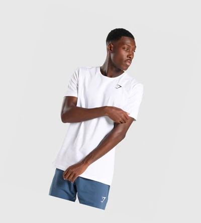 Gymshark Critical Miesten T Paidat Valkoinen | EMRNSZ965
