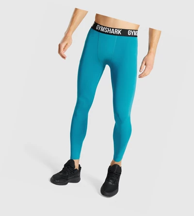 Gymshark Element Baselayer Miesten Juoksuvaatteet Sininen | KEQVJR843