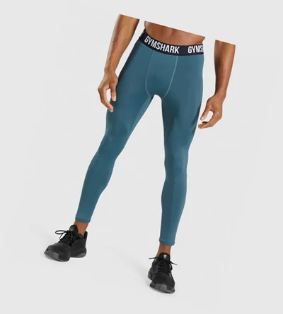 Gymshark Element Baselayer Miesten Juoksuvaatteet Turkoosi | MQUELZ836