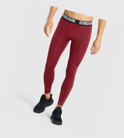 Gymshark Element Baselayer Miesten Juoksuvaatteet Viininpunainen | UNTSFQ846