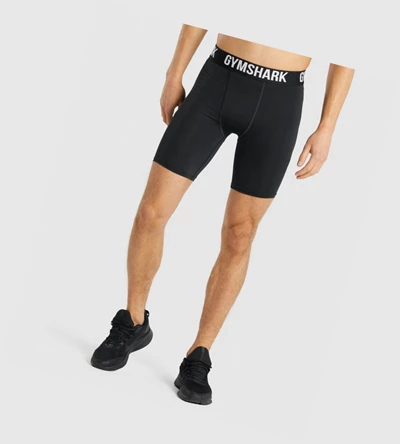 Gymshark Element Baselayer Miesten Shortsit Mustat | ANQUHV634