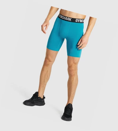 Gymshark Element Baselayer Miesten Shortsit Sininen | CVLSNT834