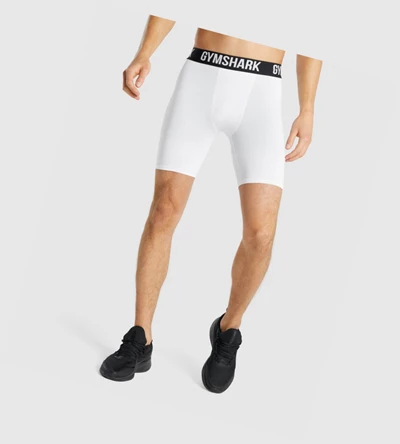 Gymshark Element Baselayer Miesten Shortsit Valkoinen | QKHPTJ710