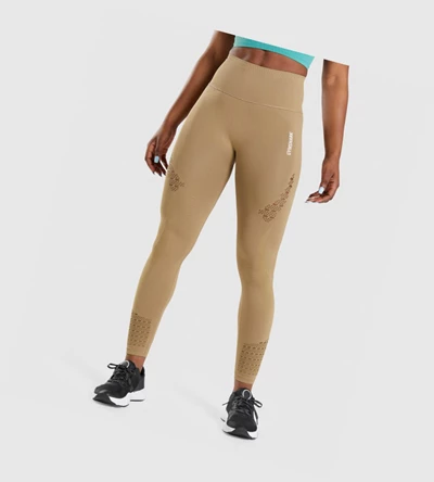 Gymshark Energy Seamless High Waisted Naisten Leggingsit Ruskea | XVHGQY917