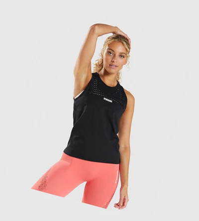 Gymshark Energy Seamless Loose Naisten Hihaton Paita Mustat | OINCQJ857